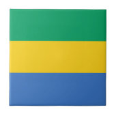 Gabon Flag Tegeltje (Voorkant)