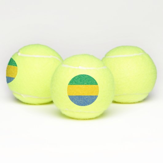 Gabon Flag Tennisballen (Multi)