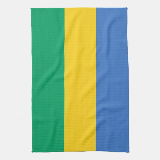Gabon Flag Theedoek (Verticaal)