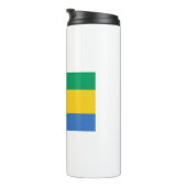 Gabon Flag Thermosbeker (Geroteerd rechts)