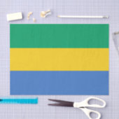 Gabon Flag Tissuepapier (Craft)