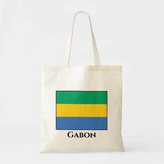 Gabon Flag Tote Bag (Voorkant)