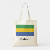 Gabon Flag Tote Bag (Achterkant)