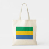 Gabon Flag Tote Bag (Achterkant)