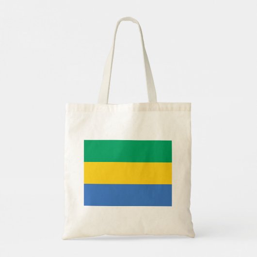 Gabon Flag Tote Bag (Achterkant)