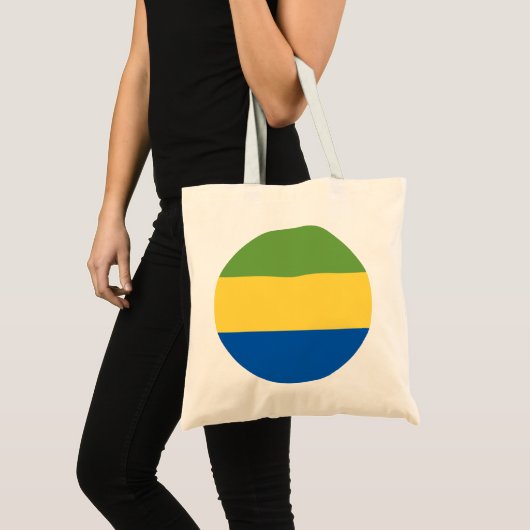 Gabon Flag Tote Bag (Voorkant (product))