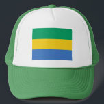 Gabon Flag Trucker Pet<br><div class="desc">Patriottische vlag van Gabon.</div>