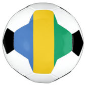 Gabon Flag Voetbal (Gedraaid)