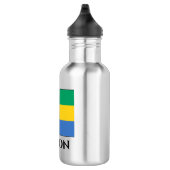 Gabon Flag Waterfles (Rechts)