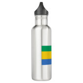 Gabon Flag Waterfles (Links)