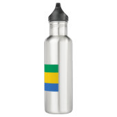 Gabon Flag Waterfles (Rechts)
