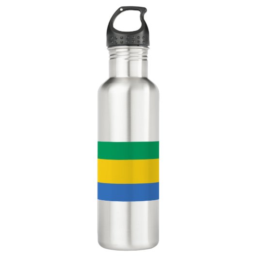 Gabon Flag Waterfles (Voorkant)