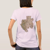 Gabon Flag x Map T-Shirt (Achterkant)