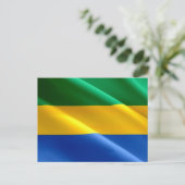 Gabon - Gabonese vlag - Briefkaart (Staand voorkant)