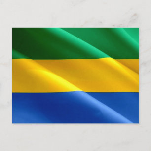 Gabon - Gabonese vlag - Briefkaart
