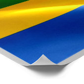 Gabon - Gabonese vlag - Poster (Hoek)