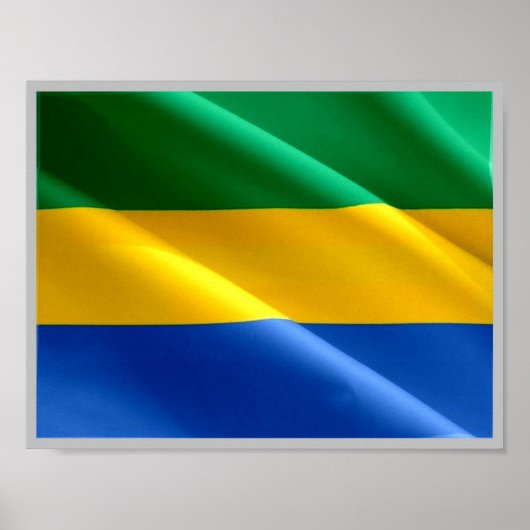 Gabon - Gabonese vlag - Poster (Voorkant)