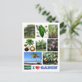 Gabon - I Love Gabon - Briefkaart (Staand voorkant)