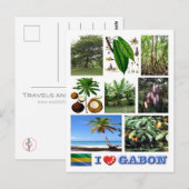Gabon - I Love Gabon - Briefkaart (Voorkant / Achterkant)