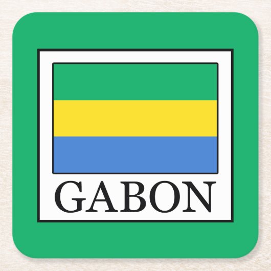 Gabon Kartonnen Onderzetters (Voorkant)