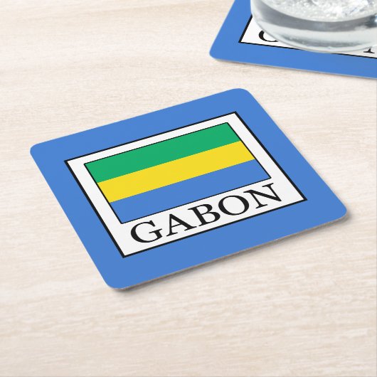 Gabon Kartonnen Onderzetters (Schuin)