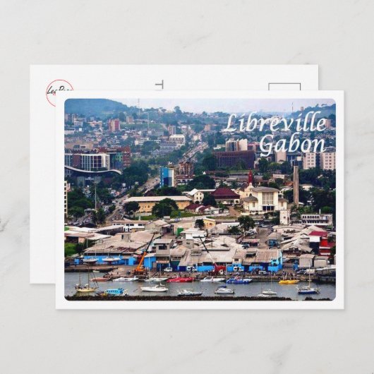 Gabon - Libreville - Briefkaart (Voorkant / Achterkant)