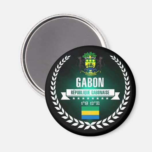 Gabon Magneet (Voorkant / Achterkant)