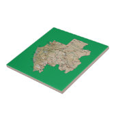 Gabon Map Tile Tegeltje (Zijkant)