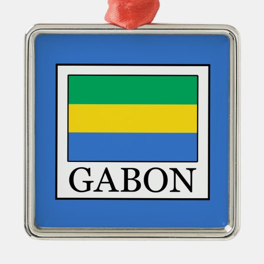 Gabon Metalen Ornament (Voorkant)