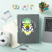 Gabon National Coat of Arms Patriotic  Sticker (iPad Cover)