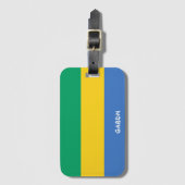 Gabon National Flag Patriotic Bagagelabel (Voorkant (verticaal))