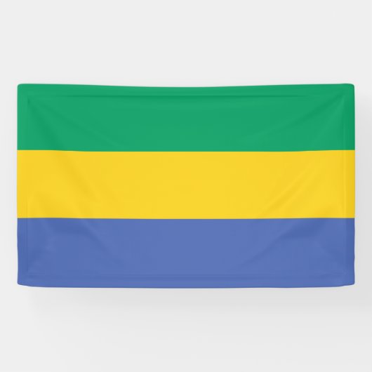 Gabon National Flag Rectangular Event Banner (Horizontaal)