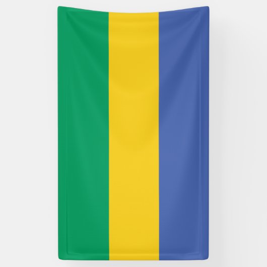 Gabon National Flag Rectangular Event Banner (Verticaal)