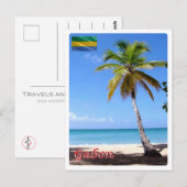 Gabon - Palmier - Briefkaart (Voorkant / Achterkant)