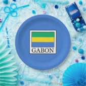 Gabon Papieren Bordje (Feest)