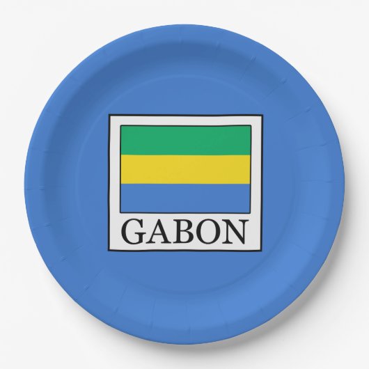 Gabon Papieren Bordje (Voorkant)