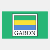 Gabon Rechthoekige Sticker (Voorkant)