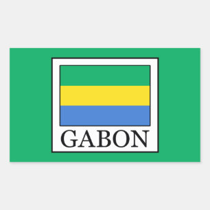 Gabon Rechthoekige Sticker
