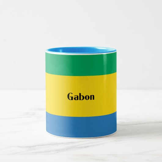 Gabon, Republiek Gabon Tweekleurige Koffiemok (Center)
