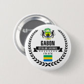 Gabon Ronde Button 5,7 Cm (Voorkant /achterkant)