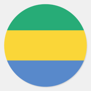 gabon ronde sticker