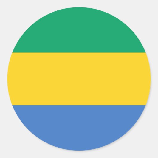 gabon ronde sticker (Voorkant)
