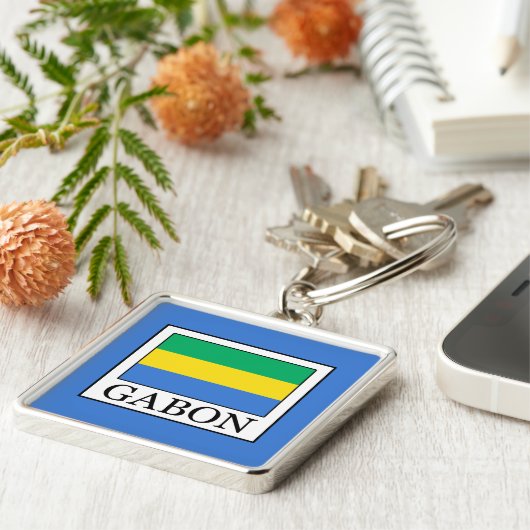 Gabon Sleutelhanger (Zijkant)