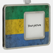 Gabon Verzilverd Omlijst Ornament (Rechts)
