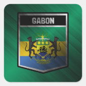 Gabon Vierkante Sticker (Voorkant)