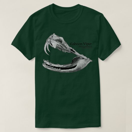 Gabon Viper Skull T-shirt (Design voorkant)