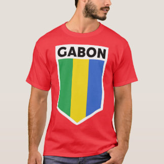 Gabon Vlag Embleem T-shirt