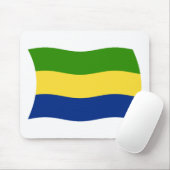 Gabon Vlag Muismat (Met muis)