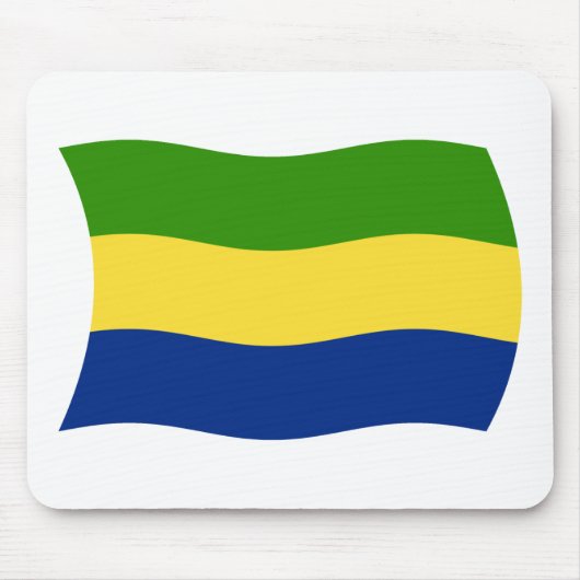 Gabon Vlag Muismat (Voorkant)