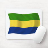Gabon Vlag Muismat (Met muis)
